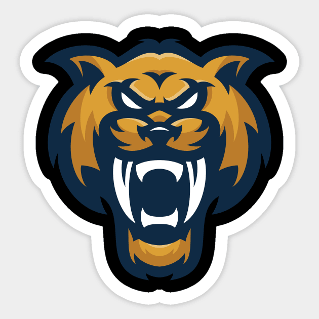 Great saber toothed tiger / cat Sticker by Imutobi